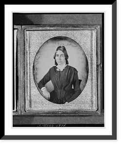 Historic Framed Print, [Ruth Fitts, three-quarter length portrait of a woman, full face],  17-7/8" x 21-7/8"