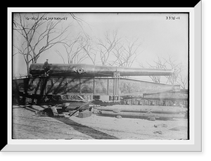 Historic Framed Print, 16 - inch gun, Watervliet,  17-7/8" x 21-7/8"