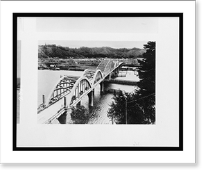 Antique Scenic Print - Coast bridges, State of Oregon