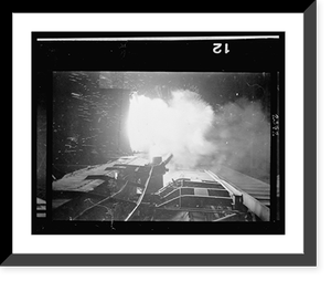 Historic Framed Print, [Smelter in a steel mill, Chicago, Illinois],  17-7/8" x 21-7/8"
