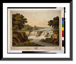 Historic Framed Print, Great Falls of the Potomac.drawn by G. Beck, Philadelphia ; engraved by J. Cartwright, London. - 2,  17-7/8" x 21-7/8"
