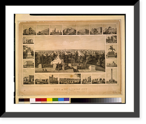 Vintage Americana Print - Baltimore - View of Washington City