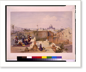 Historic Photo Print - Mosque of Omar, shewing the site of the temple