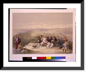 Historic Framed Print, Sebast&eacute;, ancient Samaria, April 17th, 1839.David Roberts, R.A.,  17-7/8" x 21-7/8"