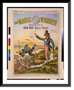 Antique Photo Print - The magic washer, manufactured by Geo (2)