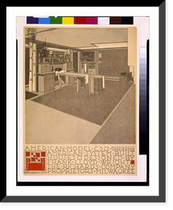 Historic Framed Print, [System of prefabricated houses (American System-Built Houses") for the Richards Company Proprietors,  Milwaukee. American Model C3,  interior]",  17-7/8" x 21-7/8"