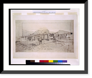 Historic Framed Print, [Resort hotel (San Marcos in the Desert") for Alexander J. Chandler,  Chandler,  Arizona. Exterior]",  17-7/8" x 21-7/8"