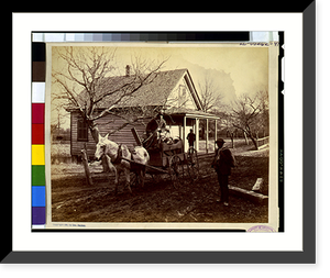 Historic Framed Print, [Wayside scene, Stony Creek, Va.].Geo. Barker, Niagara Falls, N.Y. - 2,  17-7/8" x 21-7/8"