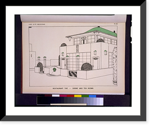 Historic Framed Print, Restaurant th&eacute; - dining and tea rooms.RMS.,  17-7/8" x 21-7/8"