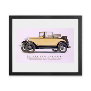 Historic Framed Print, The New Ford cabriolet,  17-7/8" x 21-7/8"
