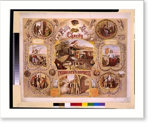Vintage Americana Print - New York City - Faith, hope, charity (2)