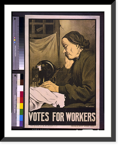 Historic Framed Print, Votes for workers.W.F. Winter.,  17-7/8" x 21-7/8"