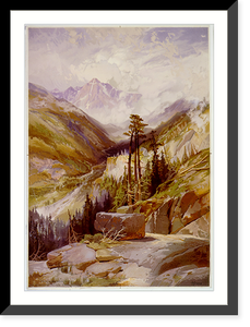 Historic Framed Print, The mountain of the Holy Cross, Colorado.T. Moran.,  17-7/8" x 21-7/8"