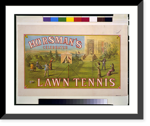 Historic Framed Print, Horsman's celebrated lawn tennis.Charles Hart lith., N.Y. - 2,  17-7/8" x 21-7/8"