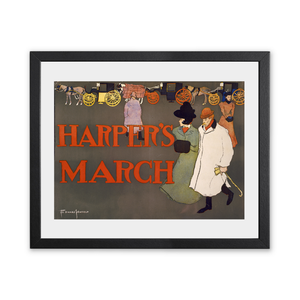 Historic Framed Print, Harper's March.Edward Penfield.,  17-7/8" x 21-7/8"