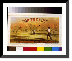 Historic Framed Print, On the fly".The Major & Knapp Eng. Mfg. & Lith. Co.,  71 Broadway,  N.Y." - 2,  17-7/8" x 21-7/8"