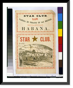 Historic Framed Print, Star club,  17-7/8" x 21-7/8"
