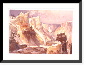Vintage Americana Print - Yellowstone - The Grand Canon, TM
