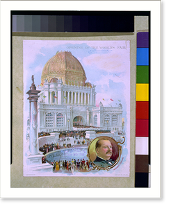 Black & White Photo - World's Fairs - Opening of the World's Fair.The