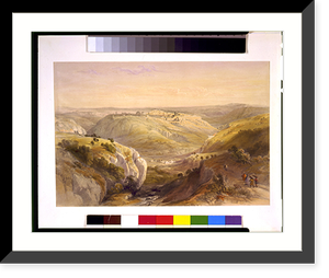 Vintage Americana Print - Jerusalem from the south April, 1839