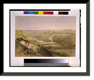 Historic Framed Print, Church of the Purification Jerusalem April 5th 1839,  17-7/8" x 21-7/8"