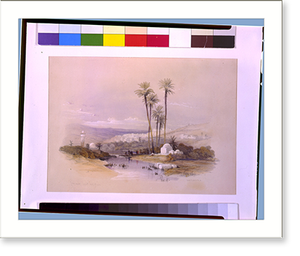 Antique Photo Print - Jenin ancient Jezreel April 19th.David, 1839