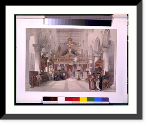 Historic Framed Print, Chapel of the convent of Saint Catherine on Mount Sinai Feby 21st 1839.David Roberts, R.A.,  17-7/8" x 21-7/8"