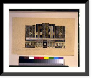 Alterations to a motion picture theater (Circle Theatre"), 2105 Pennsylvania Avenue, N.W., Washington, D.C. Front elevation showing vitrolite treatment", Vintage Wall Art