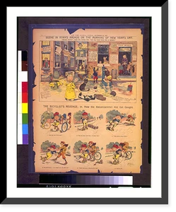 Historic Photo Print - New Year - Scene in Ryan's Arcade on the morning