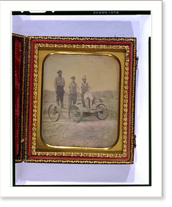 Antique Portrait - Railroads & Depots - Occupational portrait of three