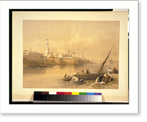 Vintage Americana Print - View on the Nile - Antique Wall Decor Print
