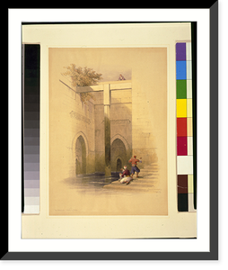 The nilometer, Island of Rhoda.David Roberts, R.A, Historic Print