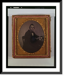 Occupational portrait of a watchmaker, three-quarter length, seated at table with watches - 2, Vintage Wall Art