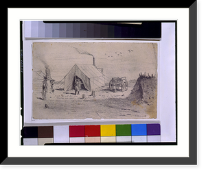 Historic Framed Print, The sutler's tent in camp.E.F. - 2,  17-7/8" x 21-7/8"