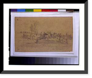 St. Patrick's Day in the army. A hurdle race.EF. - 2, Vintage Wall Art