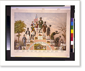 Historic Photo Print - Stages of mans life from the cradle to the grave