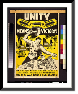 Unity means victory! American labor - American employers - American patriotism : Buy U.S. war bonds and stamps.Jim Lavery. - 2, Antique Print