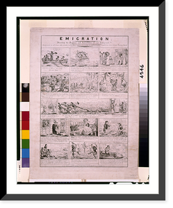 Emigration. Detailing the progress and vicissitudes of an emigrant.C.J. Grant, invent. del. & lith. - 2 Classic, Vintage Print