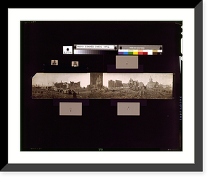 Historic Framed Print, Cycloramic view of the burned area of Baltimore's big fire - 3,  17-7/8" x 21-7/8"