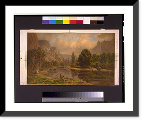 Antique Scenic Print - Yosemite - Valley.Bencke & Scott; L. Williams