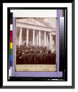 President McKinley and Admiral Dewey coming down the Capitol steps - 2, Antique Wall Art
