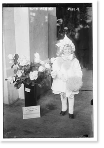 Historic Photo Print - Ruth Atkins, flower arrangement