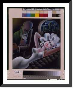 Historic Framed Print, [Impossible interviews: Sigmund Freud vs. Jean Harlow].Covarrubias. - 3,  17-7/8" x 21-7/8"
