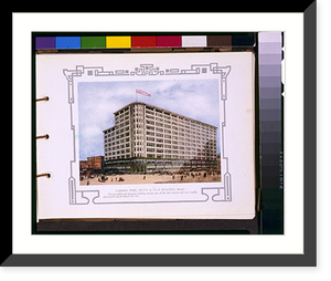 Historic Framed Print, Carson, Pirie, Scott & Co.'s Building (Retail),  17-7/8" x 21-7/8"