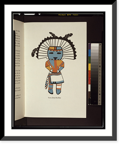 Historic Framed Print, Tawa (Sun) Kachina,  17-7/8" x 21-7/8"