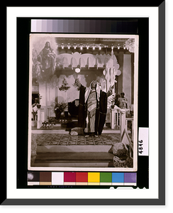 African American preacher Daddy Grace, in Arab dress, with arms raised, and image of Christ in top left corner, Harlem.VanDerZee, N.Y.C., 38, Historic Print