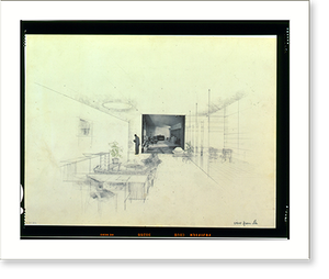 Antique Architecture - Perspective sketch of Herman Miller showroom