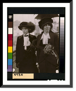 President-elect Woodrow Wilson's daughters, Jessie and Eleanor, half-length portrait, Antique Wall Art