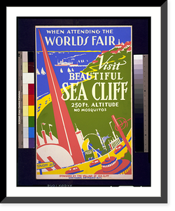 When attending the World's Fair, visit beautiful Sea Cliff 250 ft. altitude : No mosquitos. - 2 Classic, Historic Reproduction