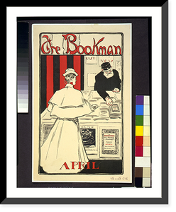 Historic Framed Print, The bookman. April.JM Flagg.,  17-7/8" x 21-7/8"